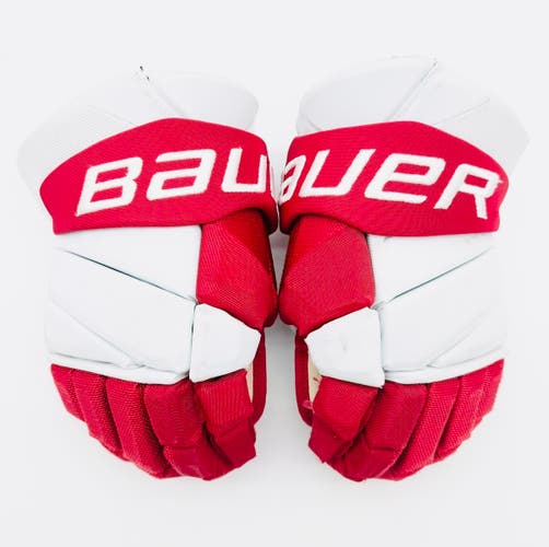 Boston University Bauer Vapor Hyperlite Hockey Gloves-14"-Single Layer Palms