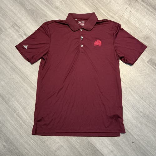 New Maroon Adidas Colorado Avalanche Monochrome Men’s Medium Polo