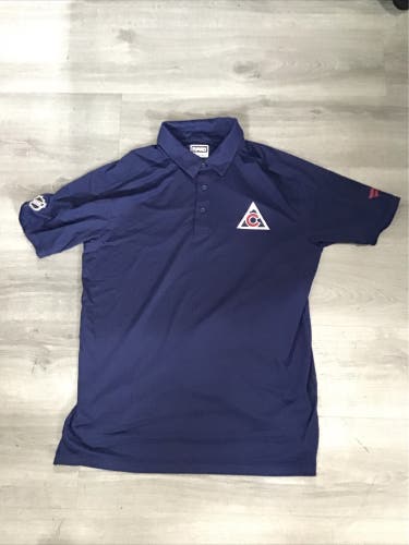 New Navy Fanatics Colorado Avalanche Men’s Large Golf Polo