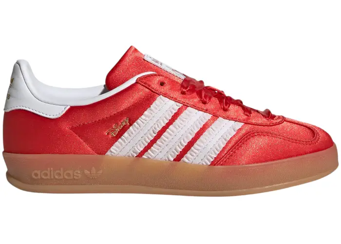 Size 5Y - adidas Gazelle Indoor Disney Red White Gum (GS) IH1761