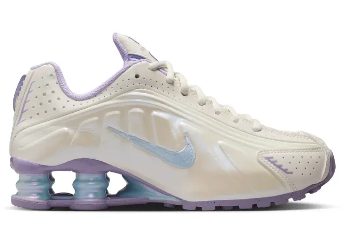 Size 6.5Y - Nike Shox R4 Soft Pearl Hydrangeas (GS) IH4050-001