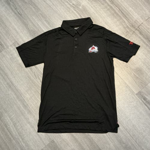 New Black Fanatics Colorado Avalanche  Men’s Medium Golf Polo