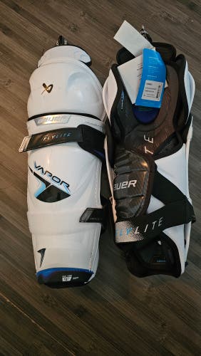 Junior Bauer Vapor Flylite 13" Shin Pads (New)