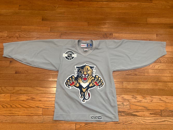 Florida Panthers Vintage CCM Gray Small Men's CCM Jersey (Used)