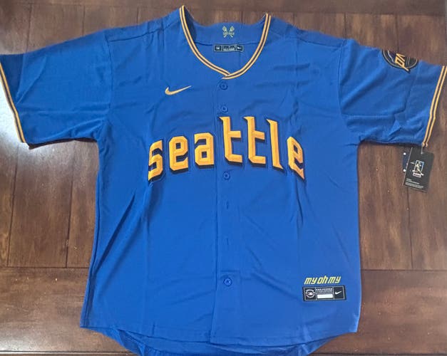Julio Rodríguez Seattle Mariners City Connect Jersey Adult XL NWT