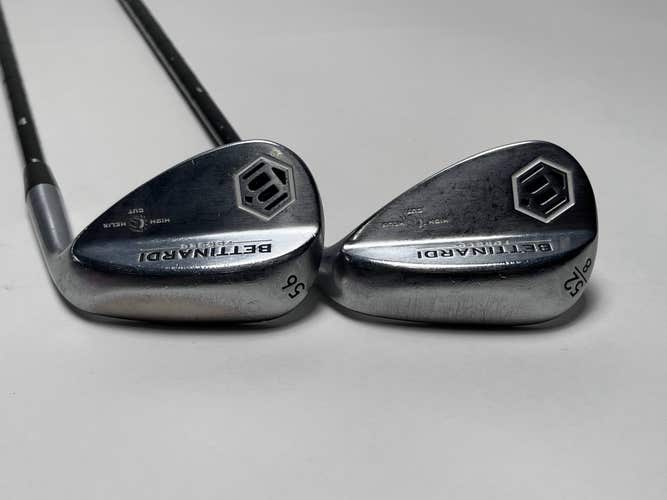 Bettinardi H2 Satin Nickel Wedge Set 52* 8 56* KBS Tour Custom Series Steel RH