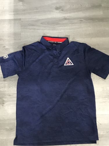 New Navy Fanatics Colorado Avalanche Camo Alternate Logo Men’s Large Golf Polo