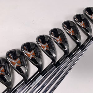 Callaway X-24 Hot Iron Set 4-PW+GW Uniflex Steel Mens RH