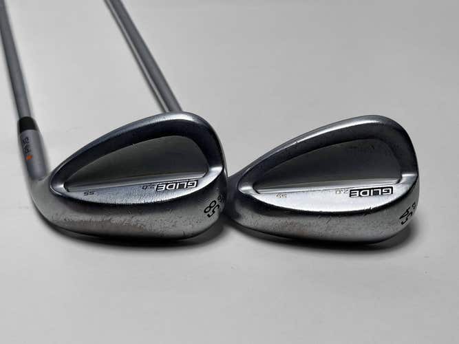 Ping Glide 2.0 Wedge Set 54* 12 58* 10 Orange Dot S300 120g Stiff Steel Mens RH