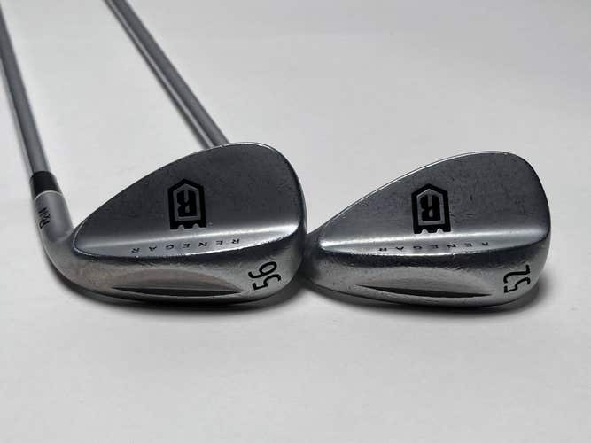 Renegar Rx14 Chrome Wedge Set 52* 56* Wedge Steel Mens RH