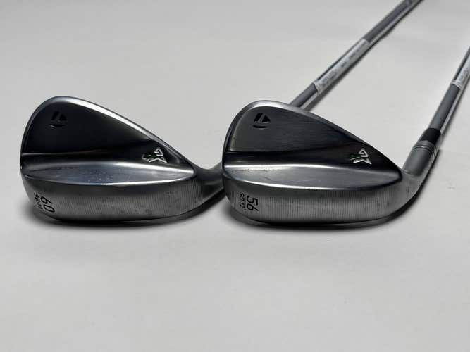 TaylorMade Milled Grind 4 Chrome Wedge Set 56* 12 60* 10 115g Wedge Steel LH