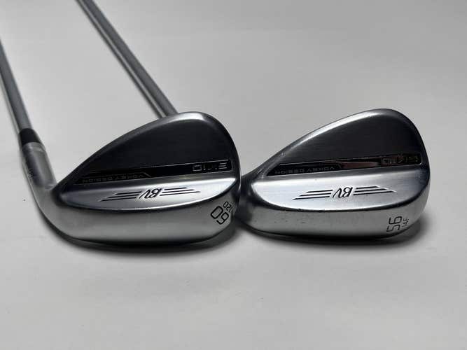 Titleist Vokey SM10 Tour Chrome Wedge Set 56* 14 60* 12 Vokey Wedge Steel RH