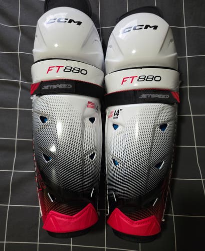 Senior CCM Jetspeed FT880 14" Shin Pads (Used Once)