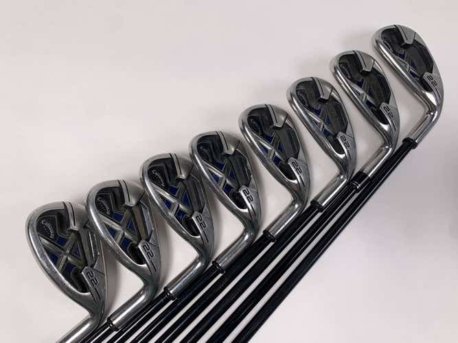 Callaway X-22 Iron Set 5-PW+GW+SW Regular Graphite Mens RH -1''