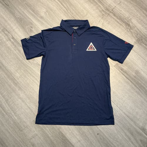 New Navy Fanatics Colorado Avalanche  Alternate Logo Men’s Medium Golf Polo