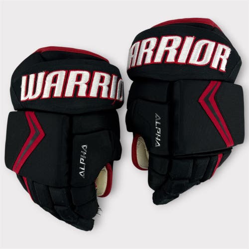 Pro Stock Used 13" Warrior Alpha LX20 Pro Bloomington Bison Hockey Gloves