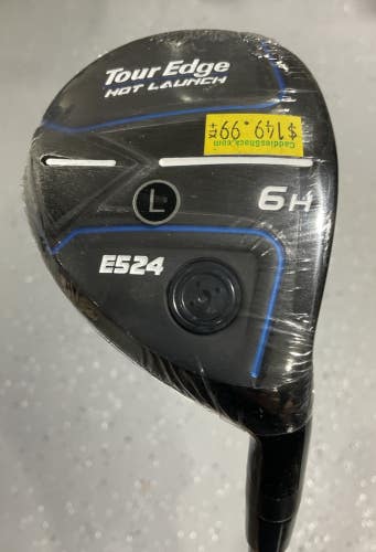 Tour Edge HOT LAUNCH E524 #6 Hybrid 36.5" ALDILA ASCENT 50 Ladies Flex WRH