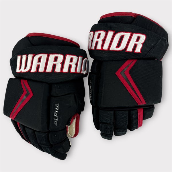Pro Stock Used 14" Warrior Alpha LX20 Pro Bloomington Bison Hockey Gloves