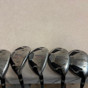 Men's Agxgolf Right Handed Clubs (Full Set) Senior Flex 5 Pieces (Used)