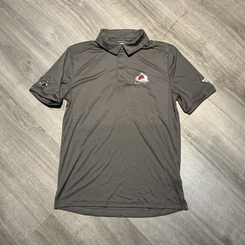 New Grey Fanatics Colorado Avalanche Men’s Medium Golf Polo