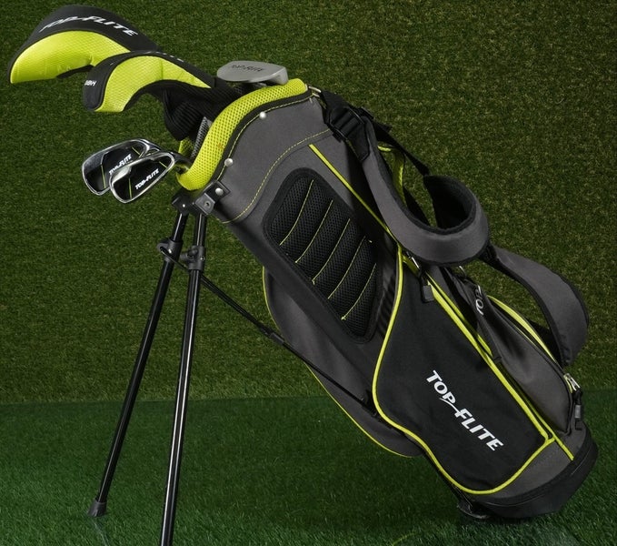 Top Flite 8pc. Junior Hybrid Golf Set RH For Kids 51"54" Tall, Stand Bag