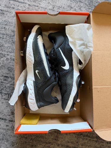 Black Men's Size M 12.0 (W 13.0) Adult Nike Nike alpha huarache elite 4 Low Top Metal (New)