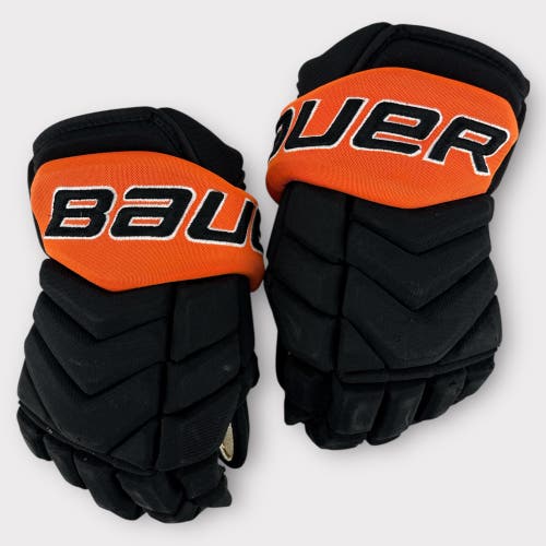Pro Stock Used 14" Bauer Supreme TotalOne NXG Anaheim Ducks Hockey Gloves