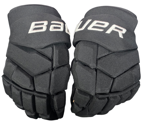 Bauer Supreme Mach Custom Pro Stock Hockey Gloves Black 15" New NHL LIC (15181)