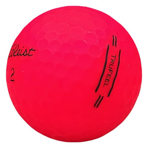 4 Dozen Near Mint Red Titleist TruFeel  AAAA Used Golf Balls