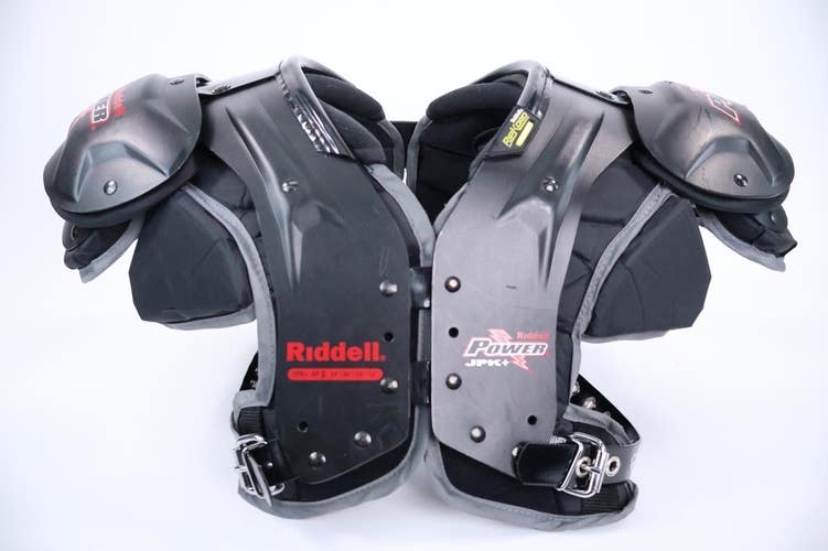 Riddell Power Youth Shoulder Pads JPK+ AP w/ Back Plate Size S 34"-36" / 15"-16"