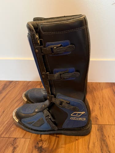 O’Neill Motocross Boots Black Size M 8 (Used)
