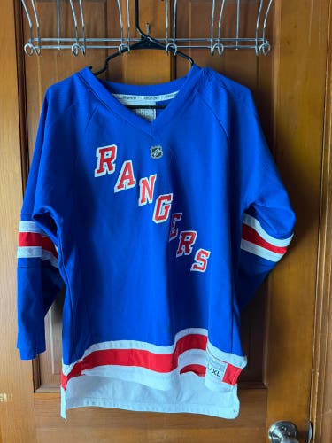 New York Rangers Youth L/XL Jersey (Reebok) (Used)