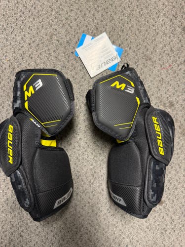 Intermediate Large Bauer Supreme M3 Elbow Pads (New)