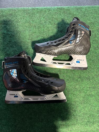 Senior True TF Custom Pro Hockey Goalie Skates (Regular) Size 8 (Used)