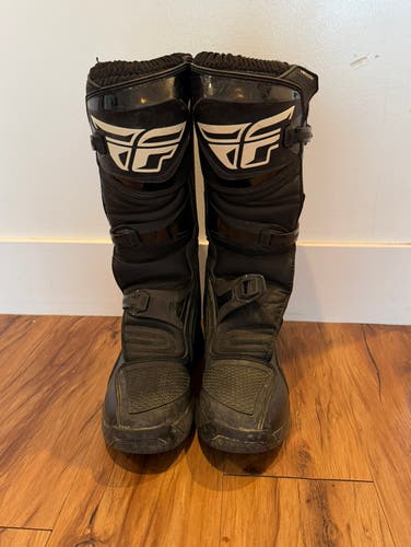 Fly Racing Maverick Motocross Boots Black Size M 10  (Used)