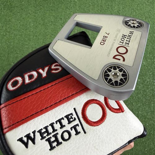 Odyssey White Hot OG 7 Seven Bird Mallet Putter Right Handed 34
