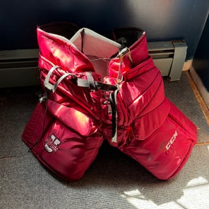 XL UMass Pro Stock CCM Hockey Goalie Pants (Used)