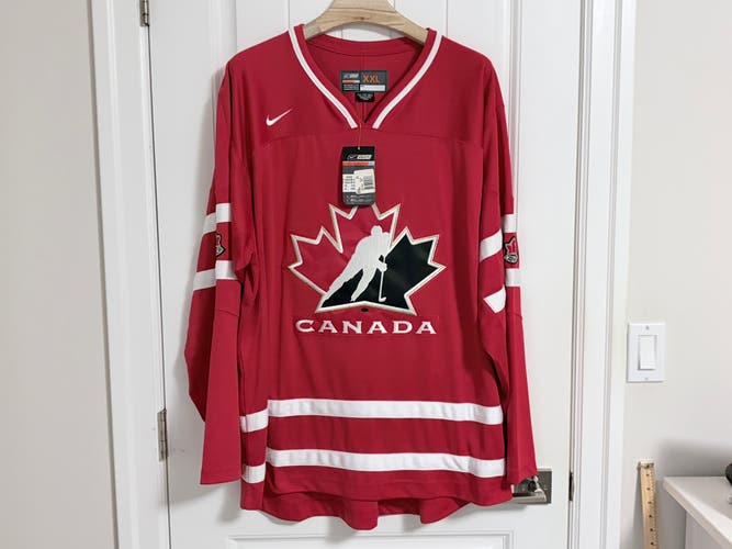 BNWT Authentic Nike Bauer Team Canada IIHF Red Hockey Jersey Size XXL