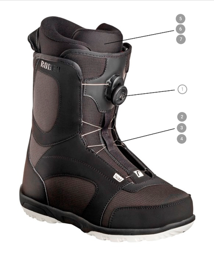 NEW  HEAD Rodeo BOA snowboard Boots Mens size mondo 27/ US 9