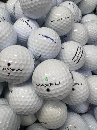 4 Dozen Near Mint AAAA White Max Fli  Used Golf Balls