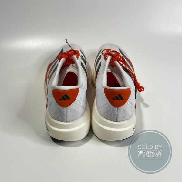 Men\'s Adidas EVO SL Miami Hurricanes Running Shoes JQ2148 Size 12 Men main image 2