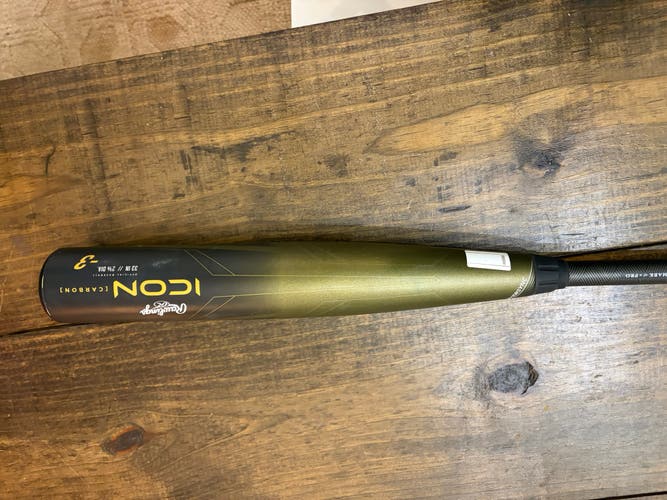 2023 Rawlings Icon Composite BBCOR Certified Bat (-3) 30 oz 33" (Used)