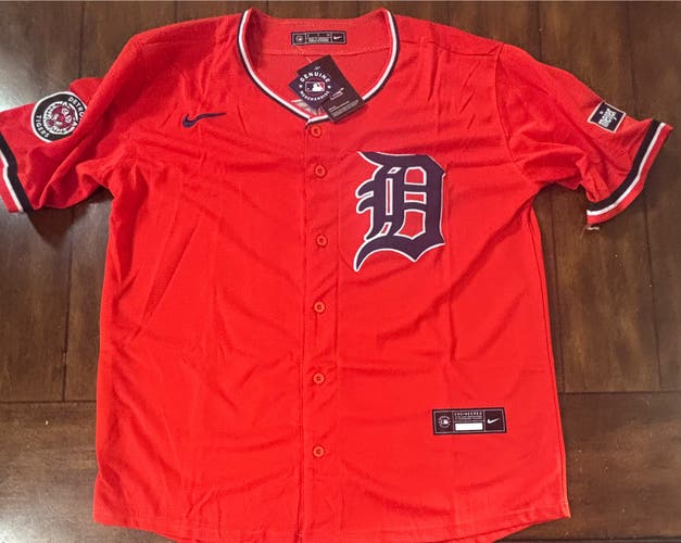 Detroit Tigers Riley Greene Adult Small (Orange) Alternate Jersey NWT
