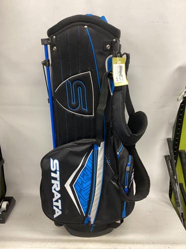 Used Strata 7 SLOT STAND BAG Mens Stand Bag Black And Royal Blue 11851-S000046113