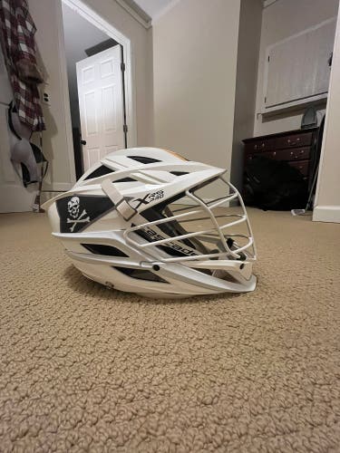 Cascade XRS Pro Navy “Fear the Bones” Lacrosse Helmet