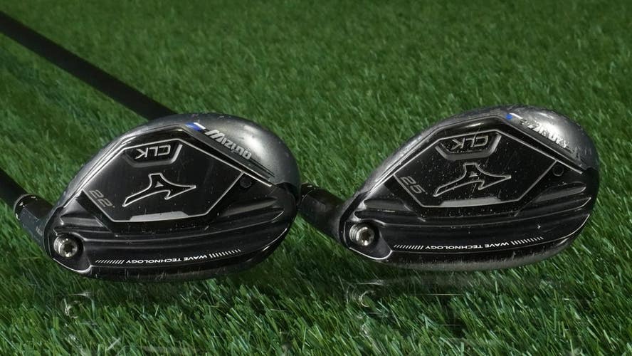 Mizuno 2017 CLK Hybrids 22 + 25 Set - UPGRADED - KBS Prototype 85-S Stiff RH