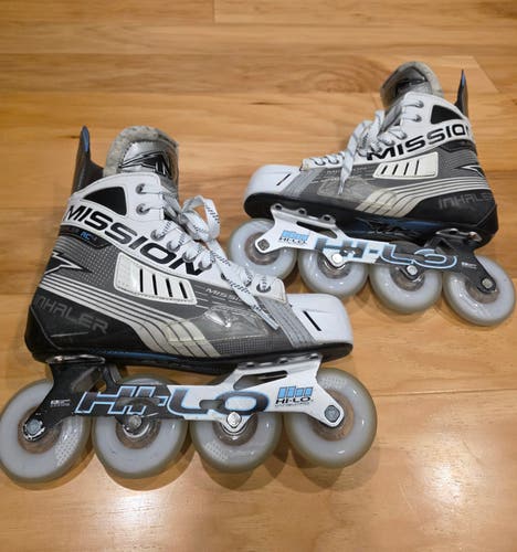 Mission Inhaler AC4 Inline Roller Hockey Skates Size 9D