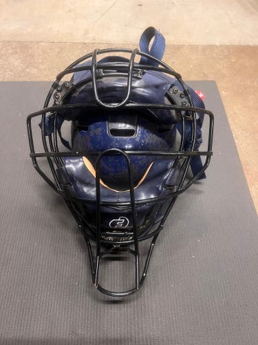 Force 3 Pro Gear Navy Blue 2 Piece Catchers Mask(W/ Skull Cap)