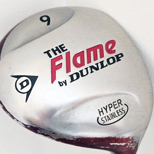 Dunlop "The Flame" 9 Wood (Graphite Aldila, Firm) 9w Fairway Hyper Stainless