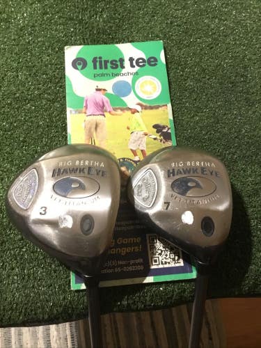 Callaway Ladies Big Bertha Hawkeye VFT Ti. Woods Set (3W & 7W) Gems 50 Graphite